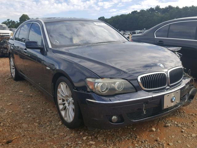 WBAHN83528DT80423 - 2008 BMW 750 LI BLUE photo 1