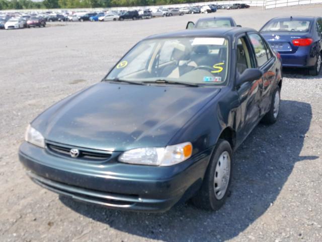 2T1BR12EXXC226429 - 1999 TOYOTA COROLLA VE GREEN photo 2