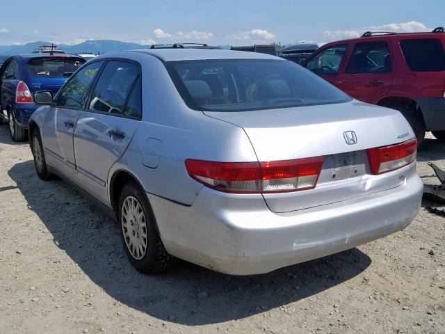 1HGCM56194A005505 - 2004 HONDA ACCORD DX SILVER photo 3