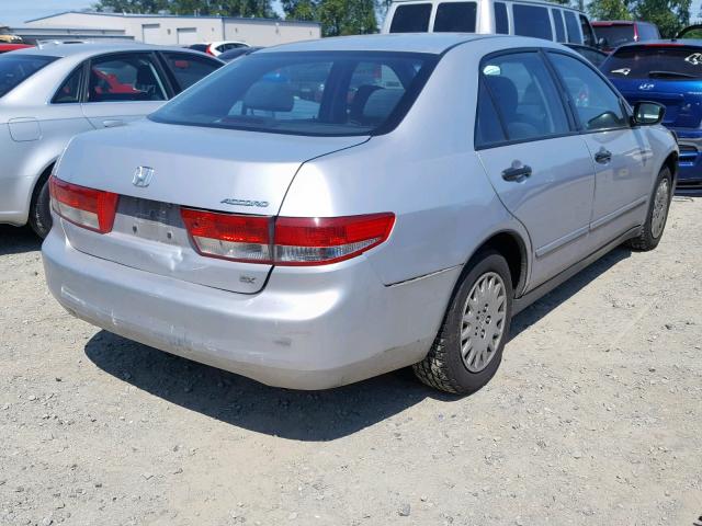 1HGCM56194A005505 - 2004 HONDA ACCORD DX SILVER photo 4