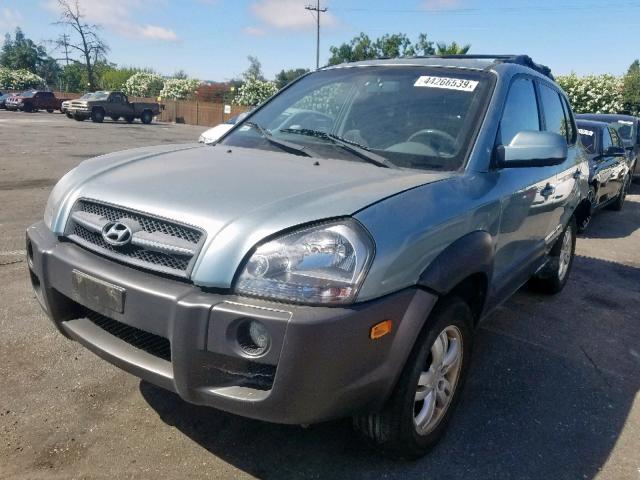 KM8JN72D37U508654 - 2007 HYUNDAI TUCSON SE GREEN photo 2