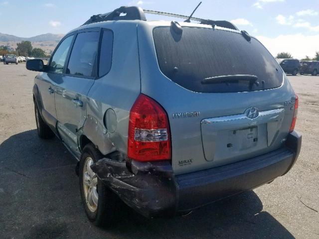 KM8JN72D37U508654 - 2007 HYUNDAI TUCSON SE GREEN photo 3