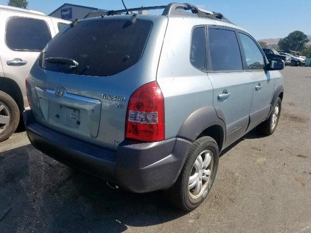 KM8JN72D37U508654 - 2007 HYUNDAI TUCSON SE GREEN photo 4