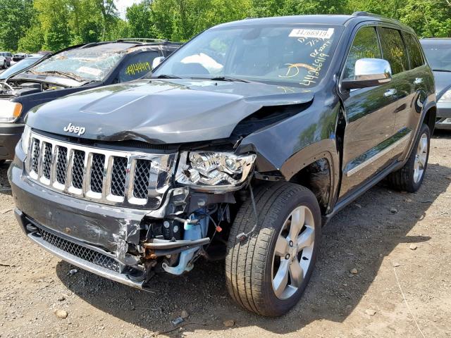 1J4RR6GT0BC661135 - 2011 JEEP GRAND CHER BLACK photo 2