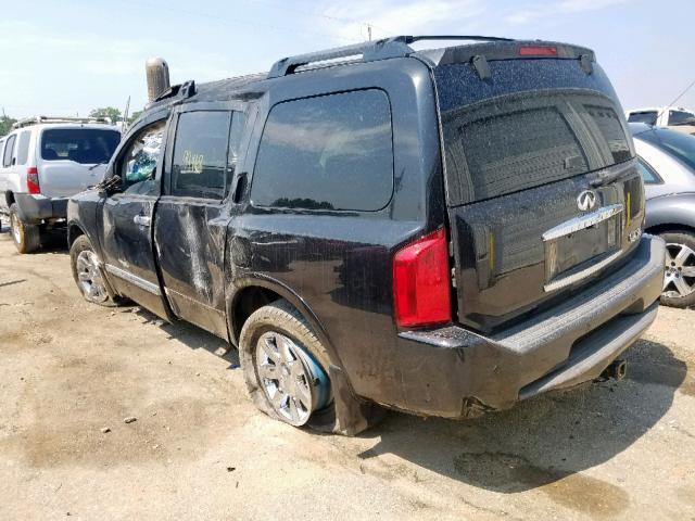 5N3AA08A66N811329 - 2006 INFINITI QX56 BLACK photo 3