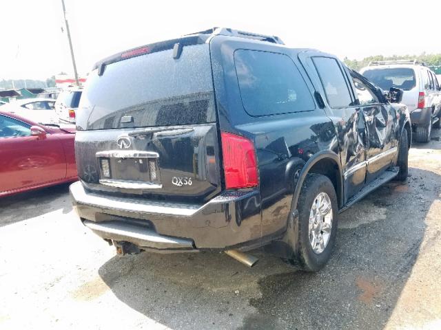 5N3AA08A66N811329 - 2006 INFINITI QX56 BLACK photo 4