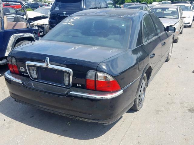 1LNHM86SX4Y635695 - 2004 LINCOLN LS BLACK photo 4