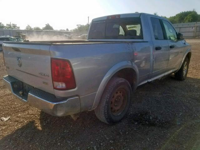 1D3HV18P99S713984 - 2009 DODGE RAM 1500 SILVER photo 4