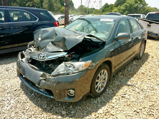 4T1BB3EK2AU123447 - 2010 TOYOTA CAMRY HYBR GRAY photo 2