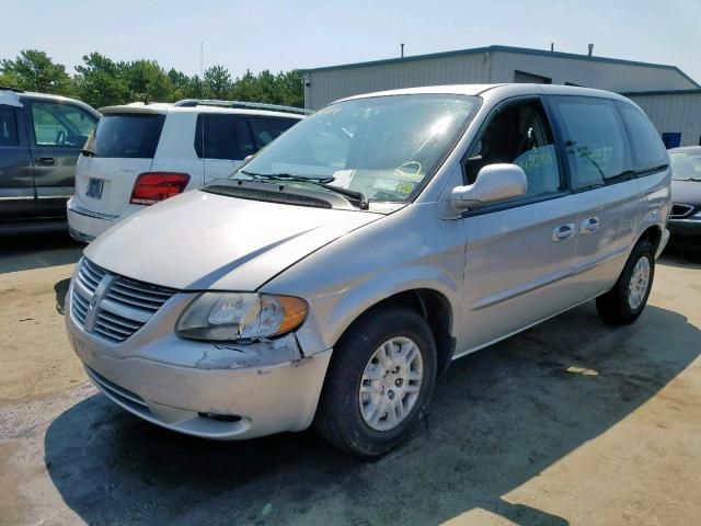 1D4GP25B45B262862 - 2005 DODGE CARAVAN SE SILVER photo 2