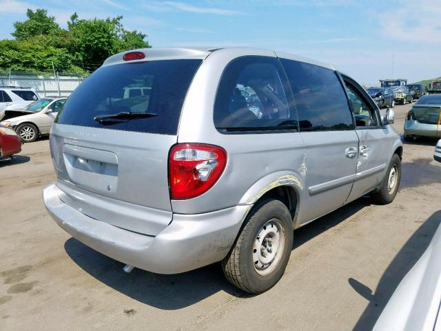 1D4GP25B45B262862 - 2005 DODGE CARAVAN SE SILVER photo 4