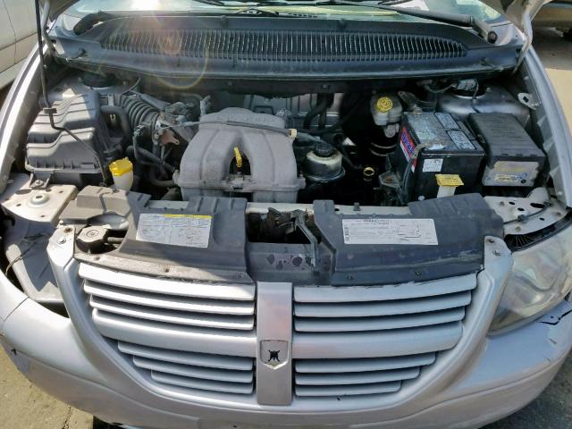 1D4GP25B45B262862 - 2005 DODGE CARAVAN SE SILVER photo 7