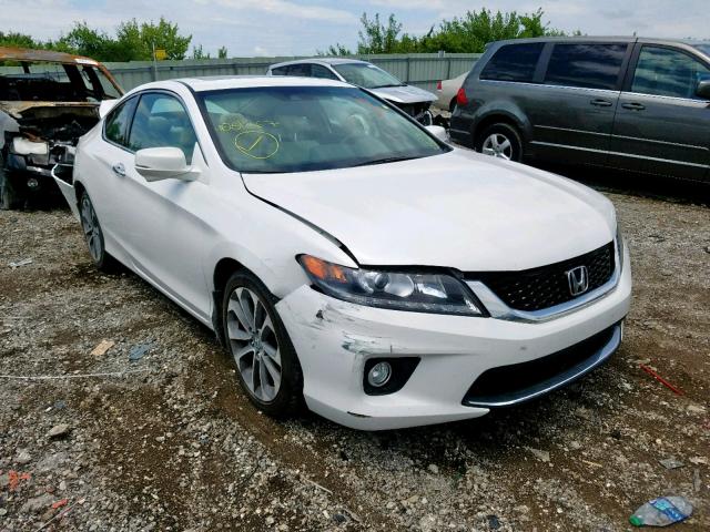 1HGCT2B82FA001867 - 2015 HONDA ACCORD EXL WHITE photo 1