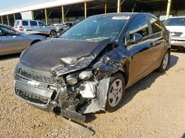 1G1JA5SH5D4233722 - 2013 CHEVROLET SONIC LS 黑色 照片 2