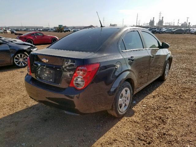 1G1JA5SH5D4233722 - 2013 CHEVROLET SONIC LS 黑色 照片 4