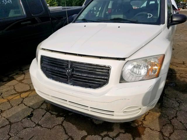 1B3HB48A49D136544 - 2009 DODGE CALIBER SX WHITE photo 9