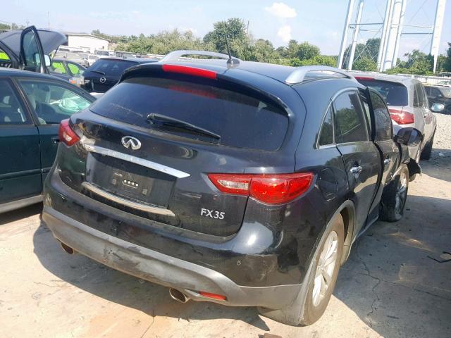 JN8AS1MW1BM140335 - 2011 INFINITI FX35 BLACK photo 4