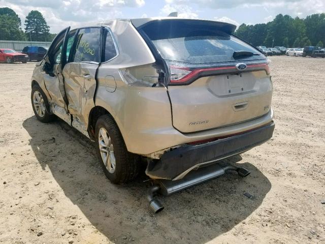 2FMPK3J91JBC46042 - 2018 FORD EDGE SEL GOLD photo 3