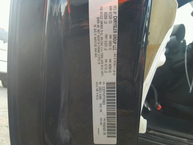 3C3CFFFH7FT570833 - 2015 FIAT 500 ABARTH BLACK photo 10