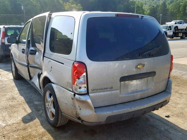 1GNDV23127D183334 - 2007 CHEVROLET UPLANDER L SILVER photo 3