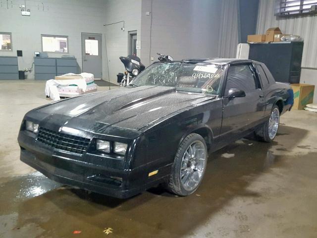 1G1GZ11G9HR115475 - 1987 CHEVROLET MONTE CARL BLACK photo 2