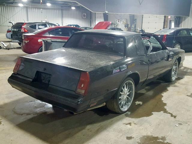 1G1GZ11G9HR115475 - 1987 CHEVROLET MONTE CARL BLACK photo 4