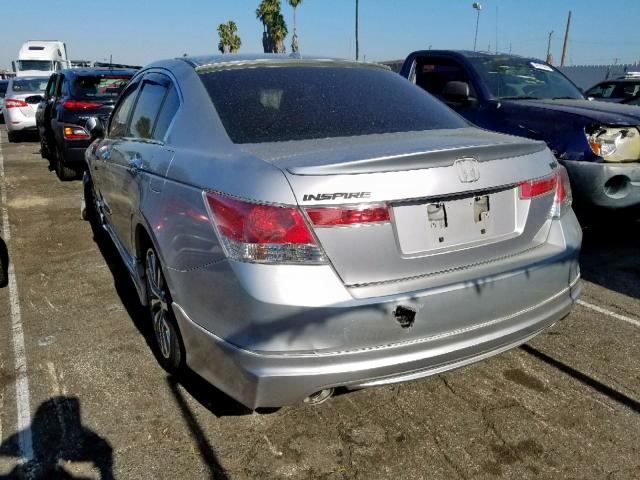 1HGCP36889A018892 - 2009 HONDA ACCORD EXL SILVER photo 3