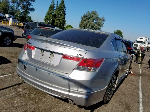 1HGCP36889A018892 - 2009 HONDA ACCORD EXL SILVER photo 4