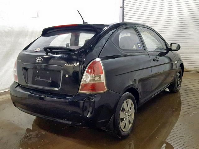 KMHCM3ACXBU202377 - 2011 HYUNDAI ACCENT GL BLACK photo 4