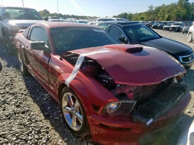 1ZVHT82H775237834 - 2007 FORD MUSTANG GT RED photo 1