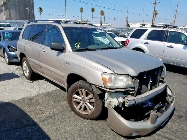 JTEEW21A460026113 - 2006 TOYOTA HIGHLANDER GOLD photo 1