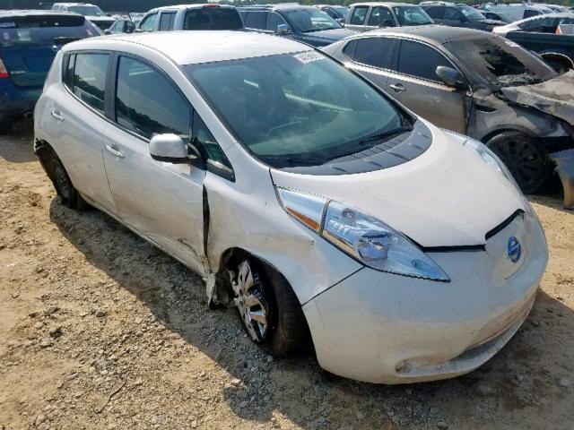 1N4AZ0CP0FC331774 - 2015 NISSAN LEAF S WHITE photo 1