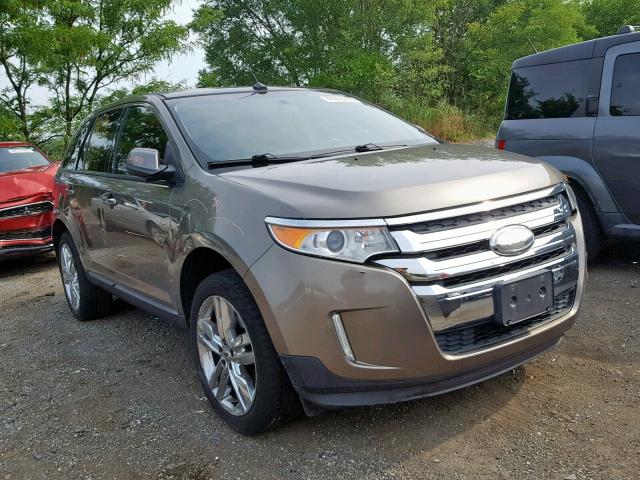 2FMDK3JC5DBA43593 - 2013 FORD EDGE SEL TAN photo 1