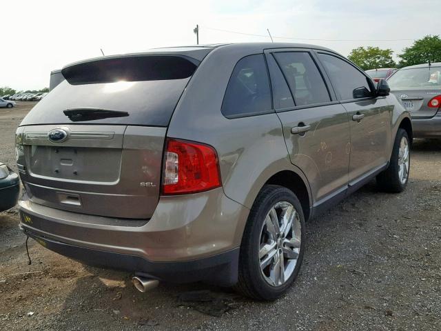 2FMDK3JC5DBA43593 - 2013 FORD EDGE SEL TAN photo 4