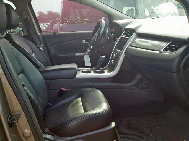 2FMDK3JC5DBA43593 - 2013 FORD EDGE SEL TAN photo 5