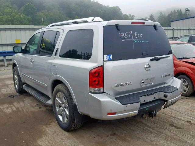 5N1AA0NE7DN615381 - 2013 NISSAN ARMADA PLA SILVER photo 3