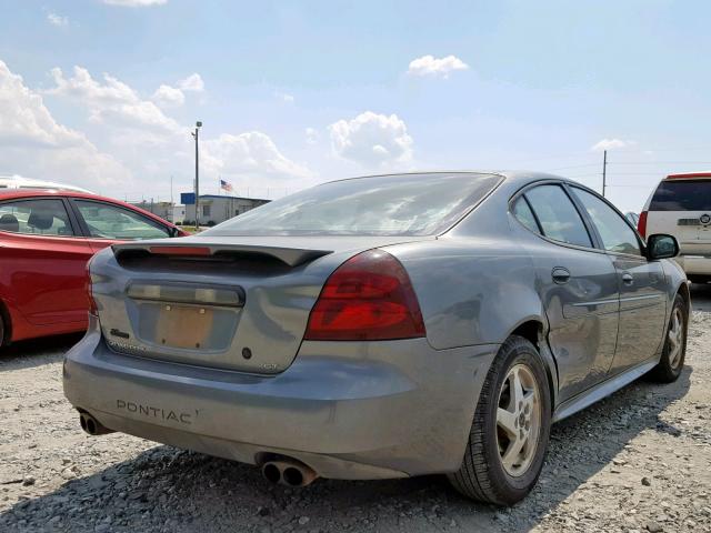 2G2WS522441300039 - 2004 PONTIAC GRAND PRIX GRAY photo 4