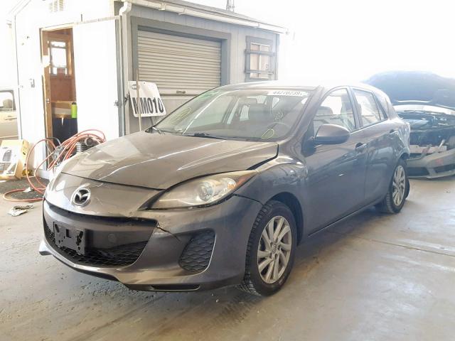 JM1BL1M84C1578879 - 2012 MAZDA 3 I GRAY photo 2