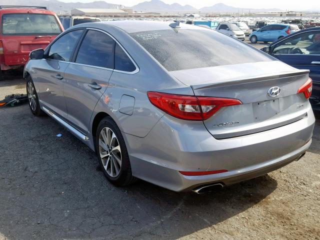 5NPE34AF5FH029450 - 2015 HYUNDAI SONATA SPO GRAY photo 3