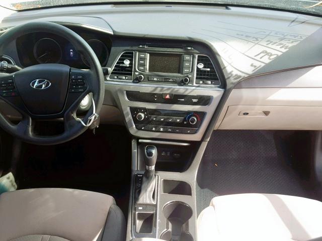 5NPE34AF5FH029450 - 2015 HYUNDAI SONATA SPO GRAY photo 9