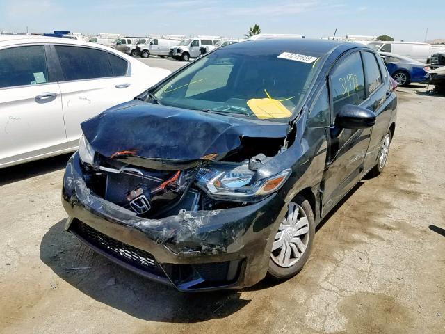 JHMGK5H54GX006082 - 2016 HONDA FIT LX BLACK photo 2