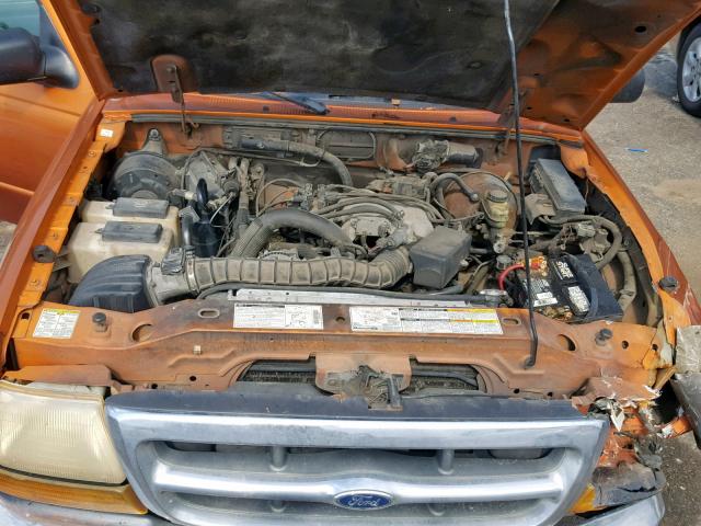 1FTYR14V1YTA07778 - 2000 FORD RANGER SUP ORANGE photo 7