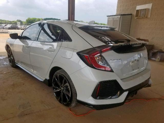 SHHFK7H49JU208559 - 2018 HONDA CIVIC SPOR WHITE photo 3