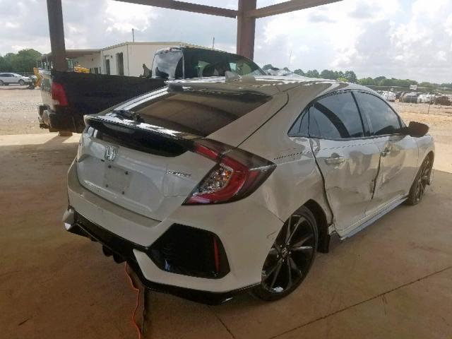 SHHFK7H49JU208559 - 2018 HONDA CIVIC SPOR WHITE photo 4