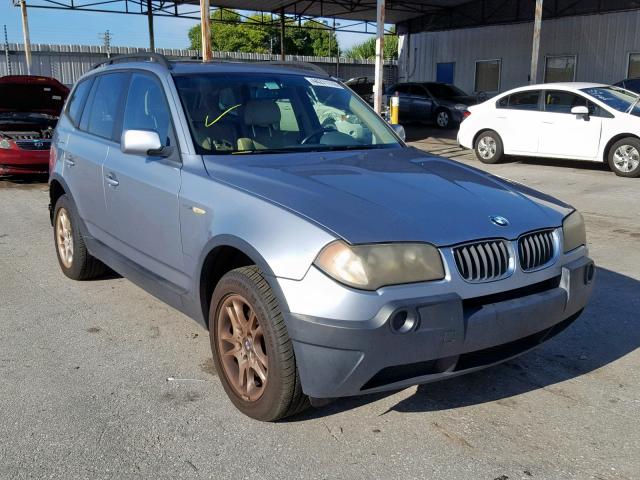 WBXPA73424WA77769 - 2004 BMW X3 2.5I BLUE photo 1