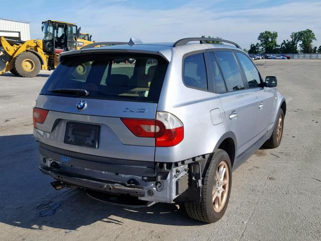 WBXPA73424WA77769 - 2004 BMW X3 2.5I BLUE photo 4