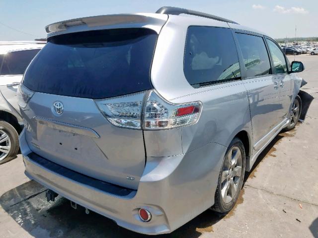 5TDXK3DCXDS389828 - 2013 TOYOTA SIENNA SPO SILVER photo 4