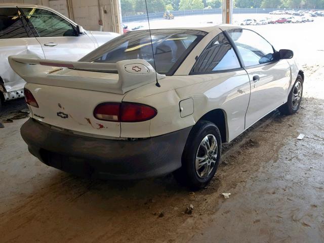 3G1JC1249XS800180 - 1999 CHEVROLET CAVALIER B WHITE photo 4