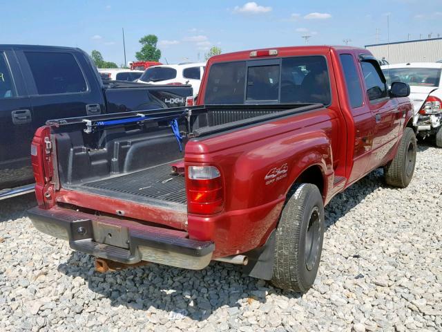 1FTZR15E61PB54356 - 2001 FORD RANGER SUP RED photo 4