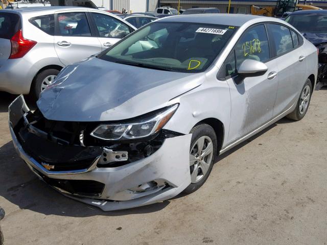 1G1BC5SM0J7178540 - 2018 CHEVROLET CRUZE LS SILVER photo 2